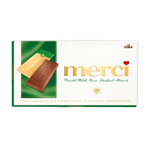 Merci - Hazelnoot amandel - 100gr
