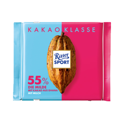 Ritter Sport - Cacao Selection 55% Smooth from Ghana - 100g